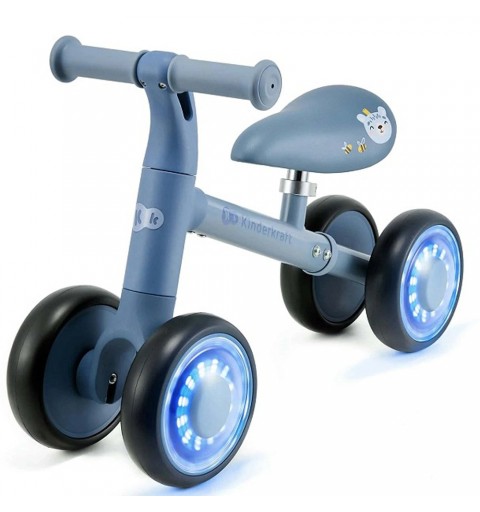 Kinderkraft Cutie Flash - rowerek biegowy z kołami Led | Niebieski